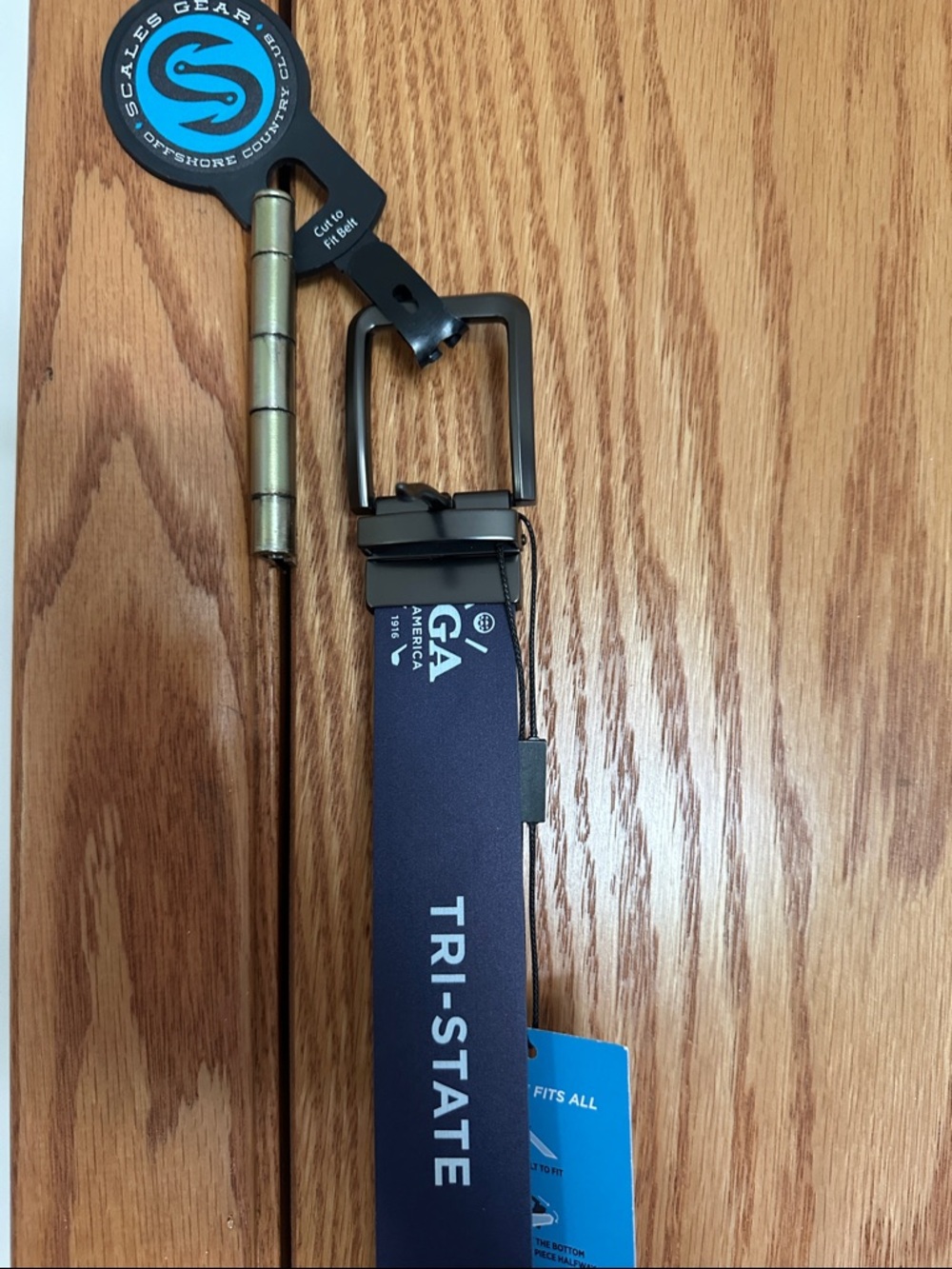 Scales Navy Blue PGA Tri State men’s golf belt